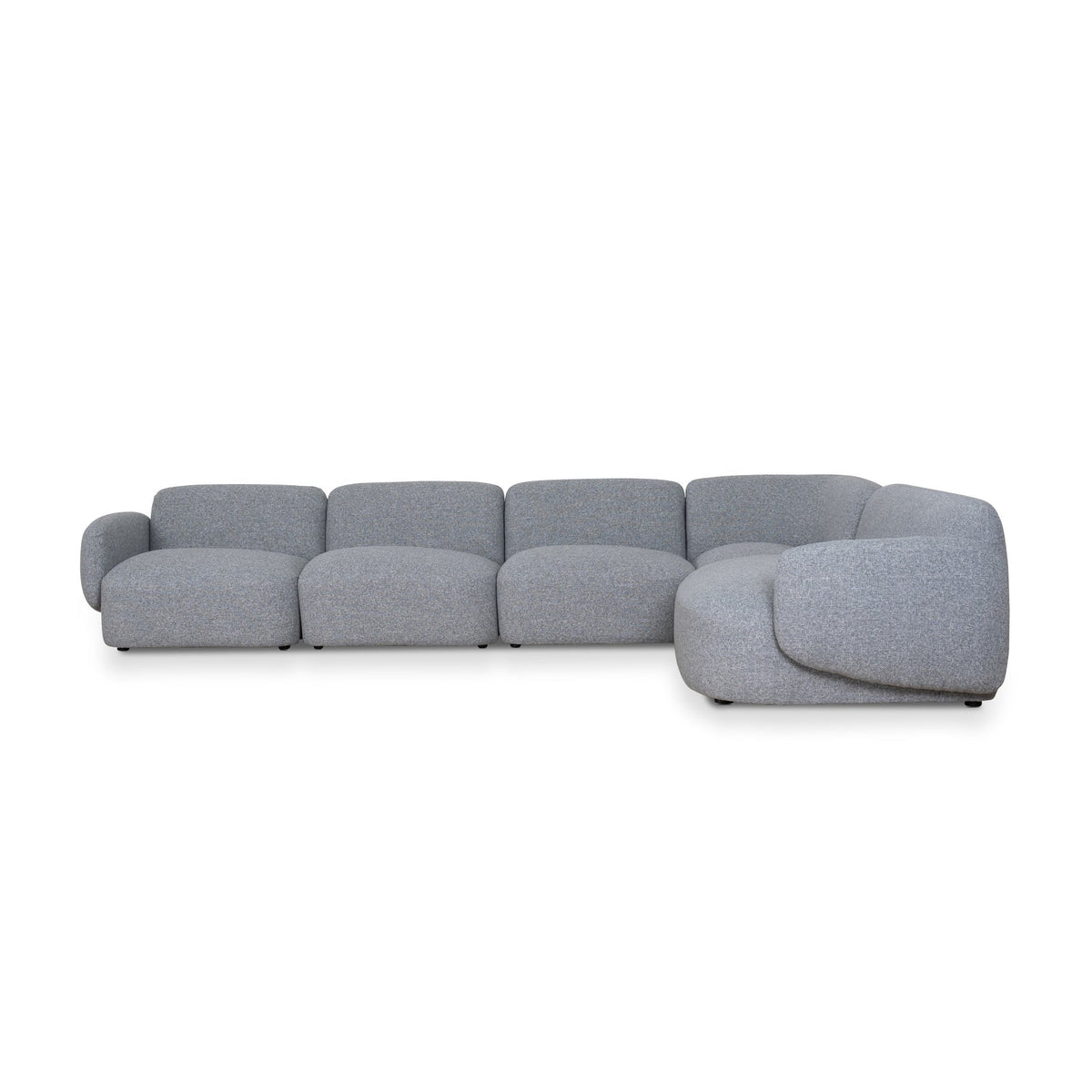 Gosling Light Grey 5 Seater Fabric L-Shape Corner Sofa