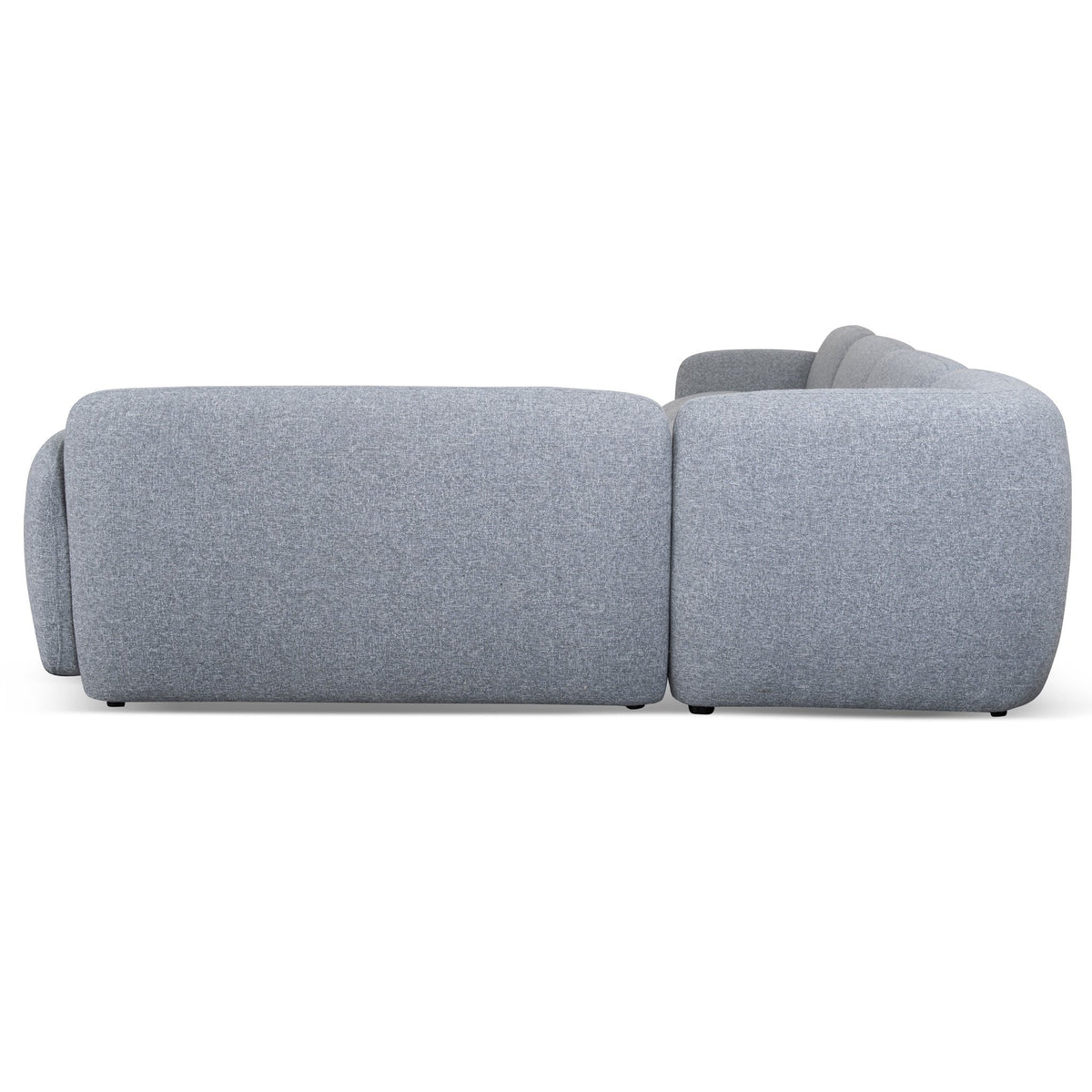 Gosling Light Grey Right Chaise Modular Sofa, leg detail view