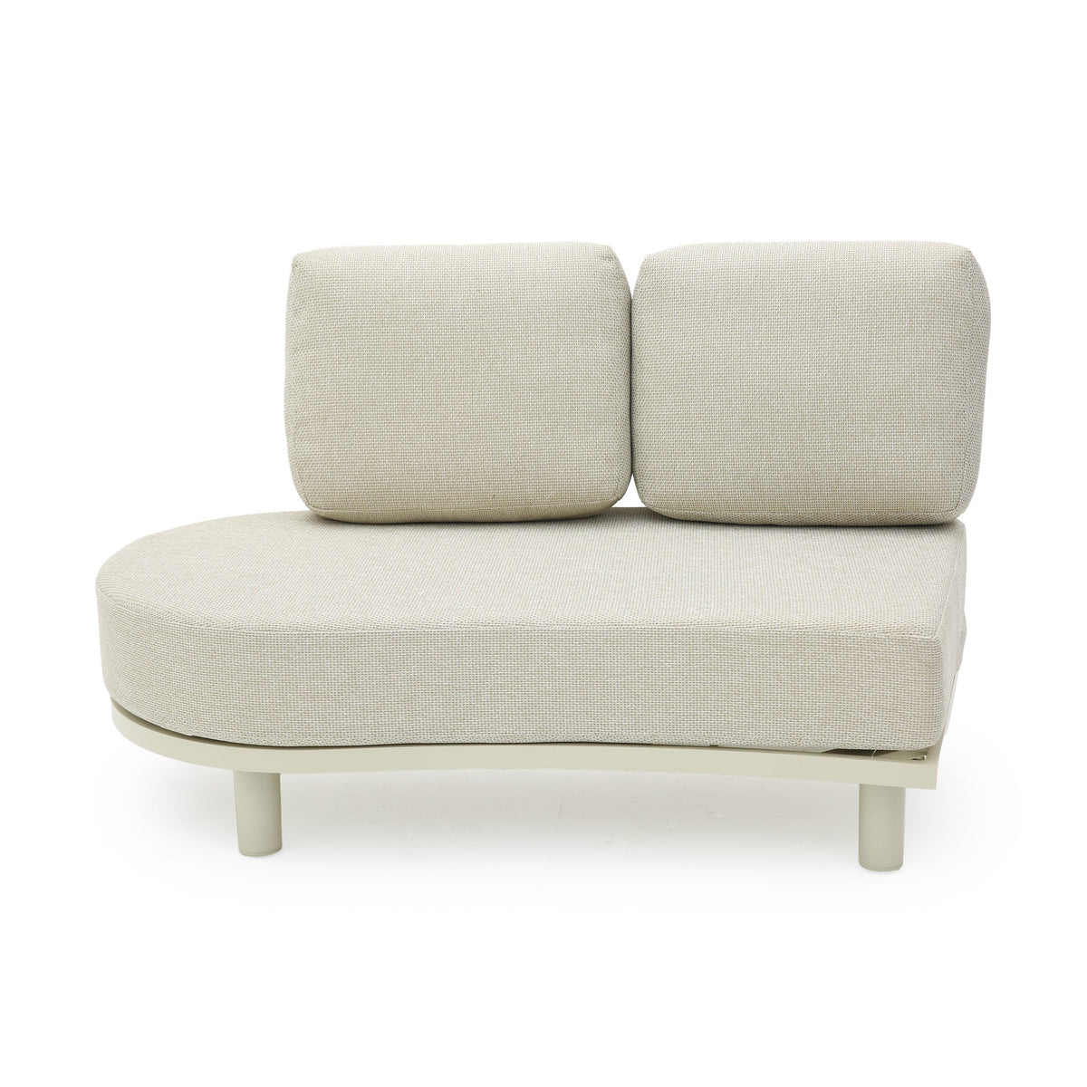 Merano Cream White Outdoor L-Shape Corner Sofa Set