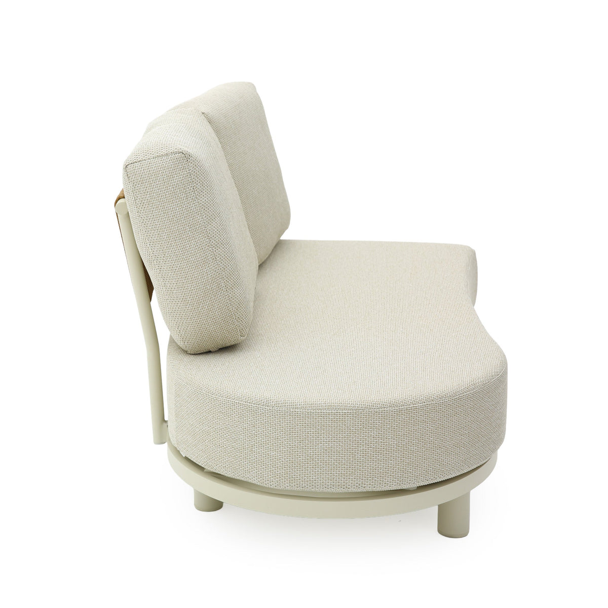 Merano Cream White Outdoor L-Shape Corner Sofa Set