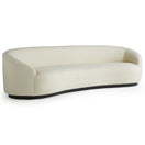 Switch Side view showing the curved armrest and deep seat of the cloud boucle Langford Sofa 2 image