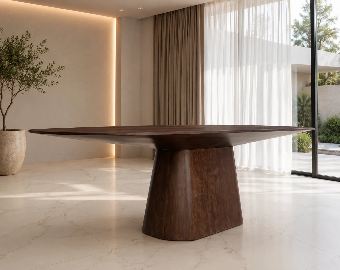 Monroe Oval Solid Wood Dining Table