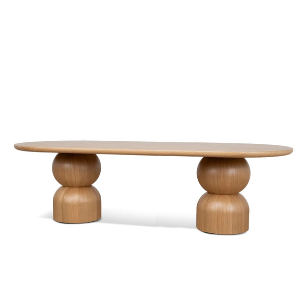Summit Natural Oak Oval Dining Table (5 Sizes)