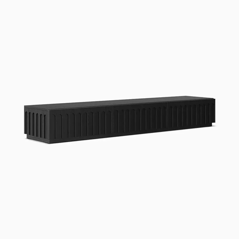 Noirlin Black Wooden TV Unit