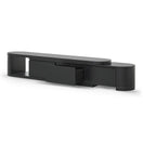 Switch Open drawer of Novara adjustable TV unit black finish showing interior storage 3 image