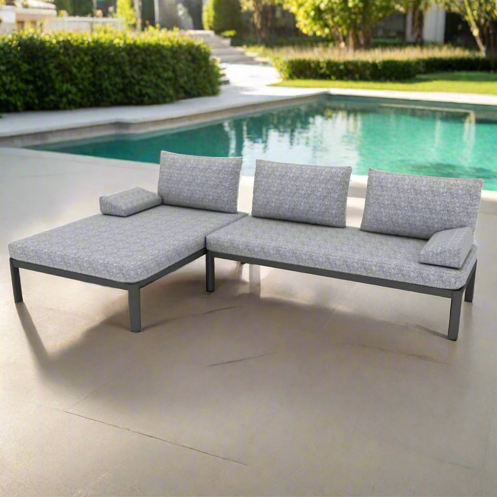 PebbleRest Solid Wood Outdoor Lounge Set