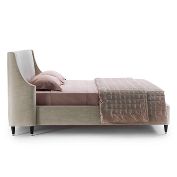 Roch Beige Upholstered Bed (3 Sizes)