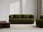 Rovena Dark Green 3 Seater Boucle Sofa