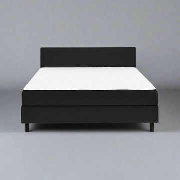 Ryvok Black Upholstered Bed (3 Sizes)