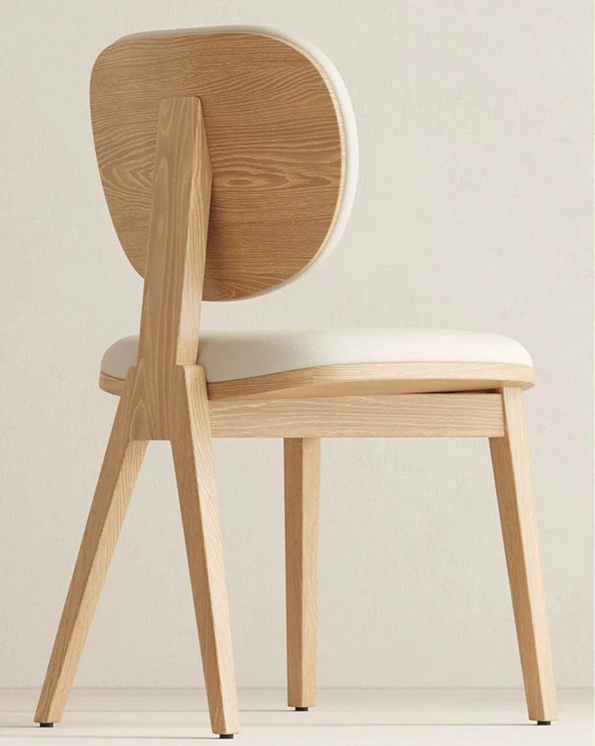 Selva Wooden Boucle Dining Chair