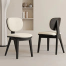 Switch Side profile of Selva boucle chair showing ergonomic backrest and angled legs 2 image