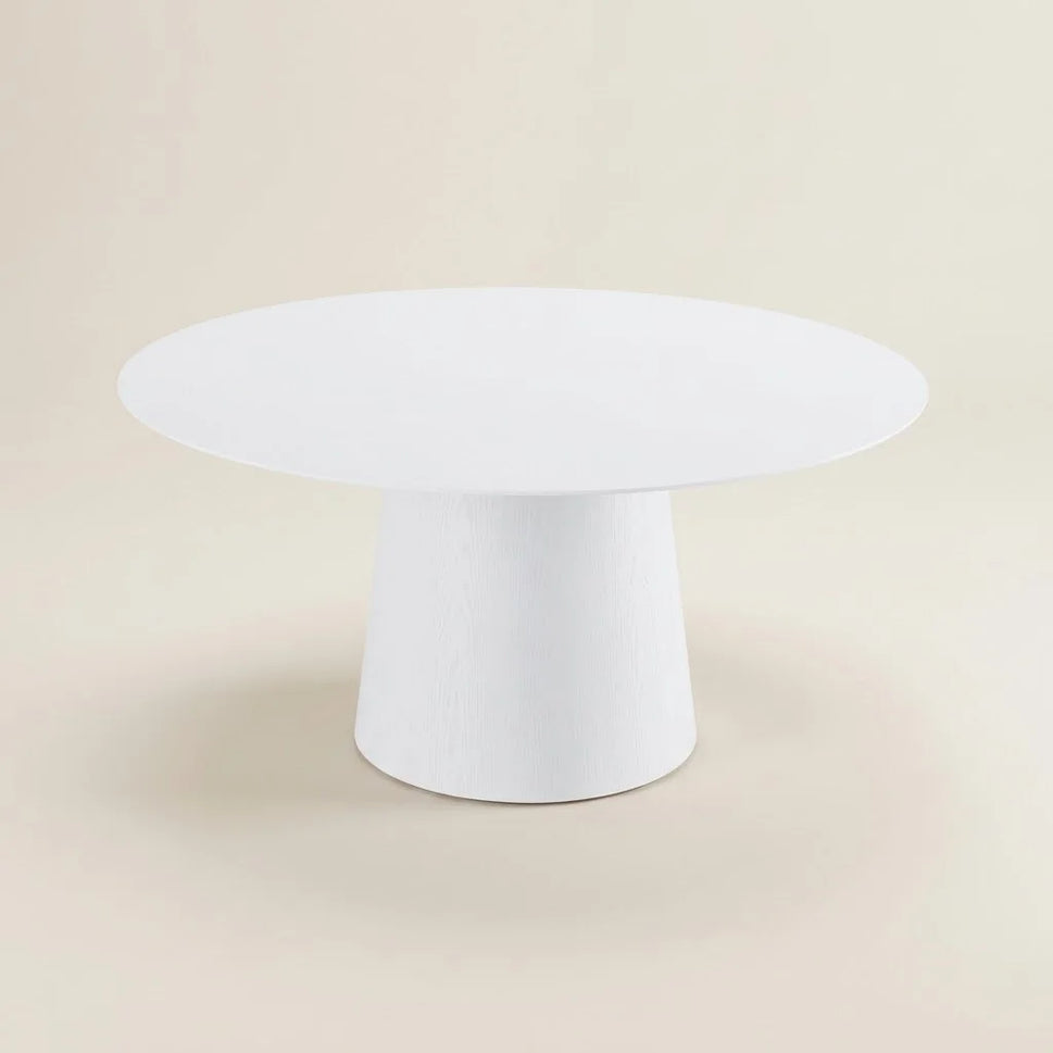 Slate White Round Pedestal Dining Table (5 Sizes)