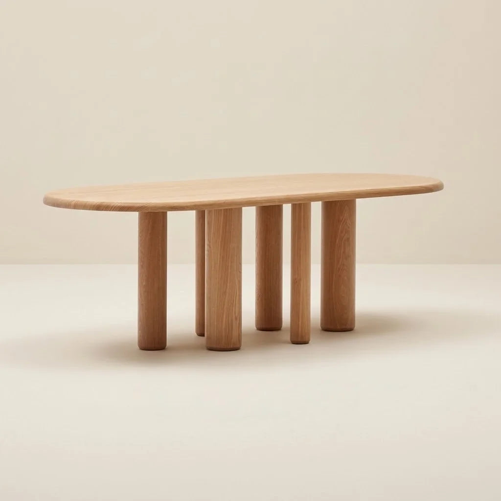 Sora Wooden Oval Dining Table (5 Sizes)