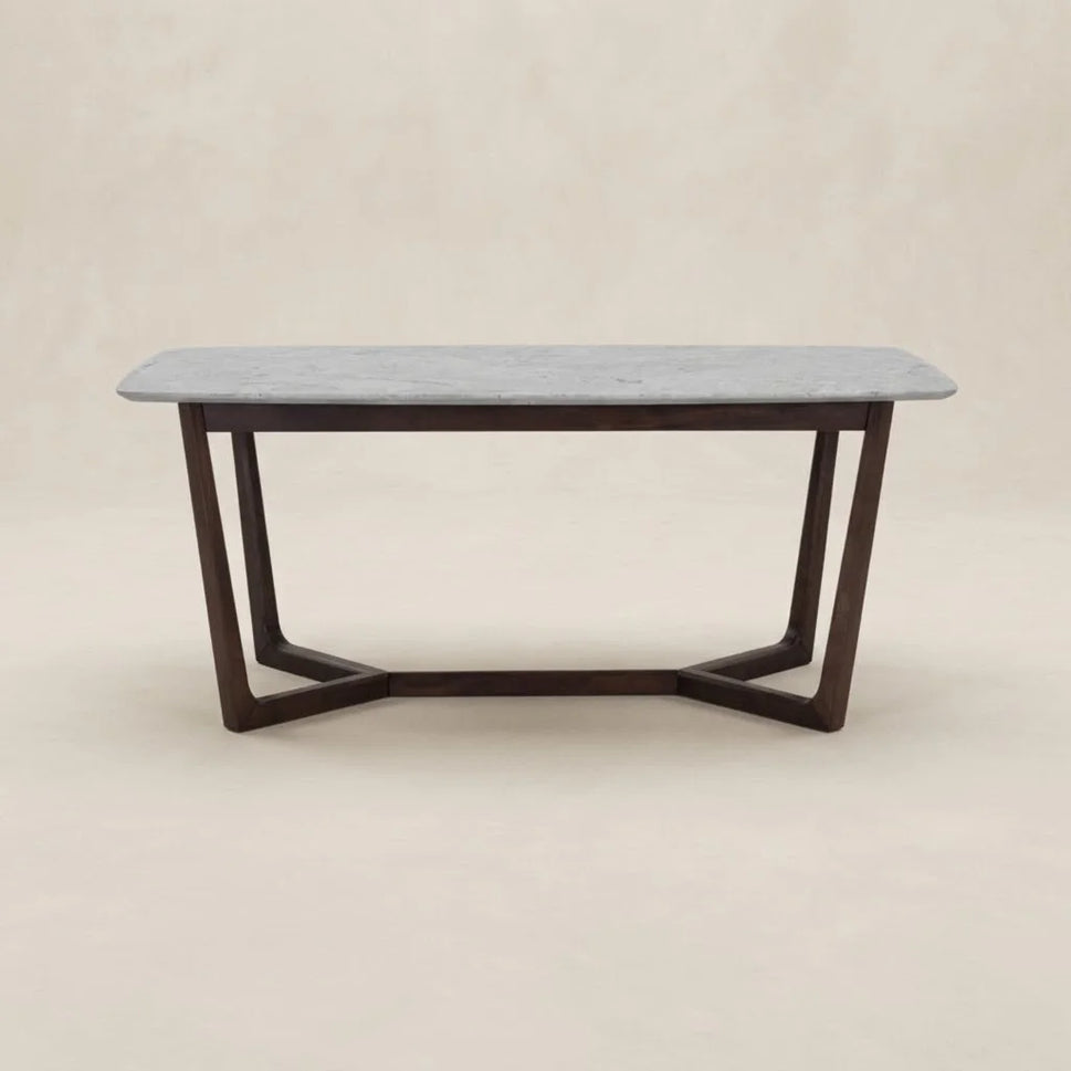 Starlight Marble Finish Rectangular Dining Table (5 Sizes)