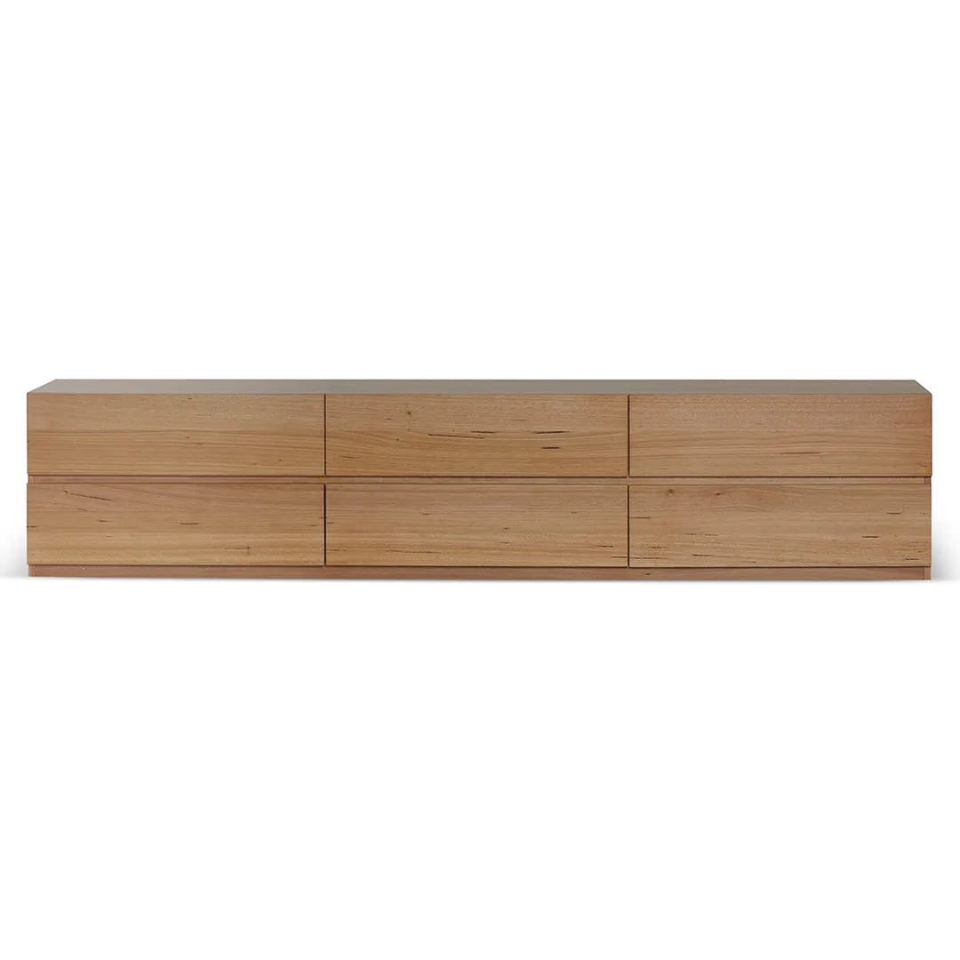 Strata Natural Beech TV Unit, front view
