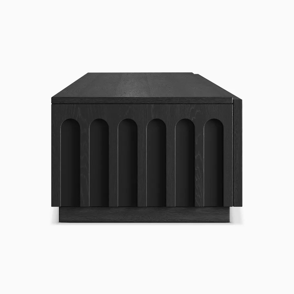 Noirlin Black Wooden TV Unit