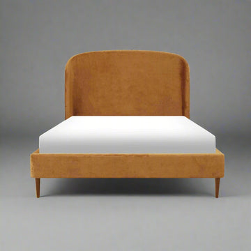 Tomtyn Burnt Orange Upholstered Bed (3 Sizes)
