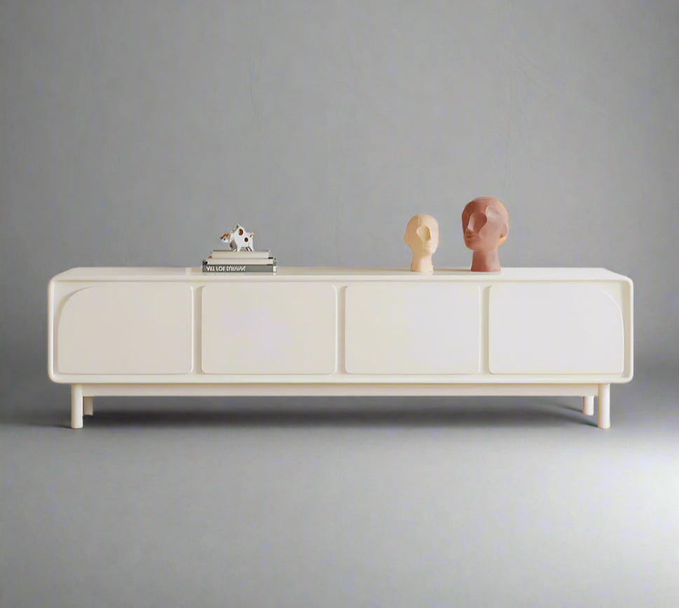 Vaylo White TV Console
