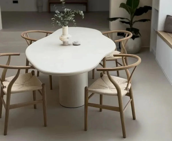 Vebro Dining Table – Full Dining Setup in Minimal Interior