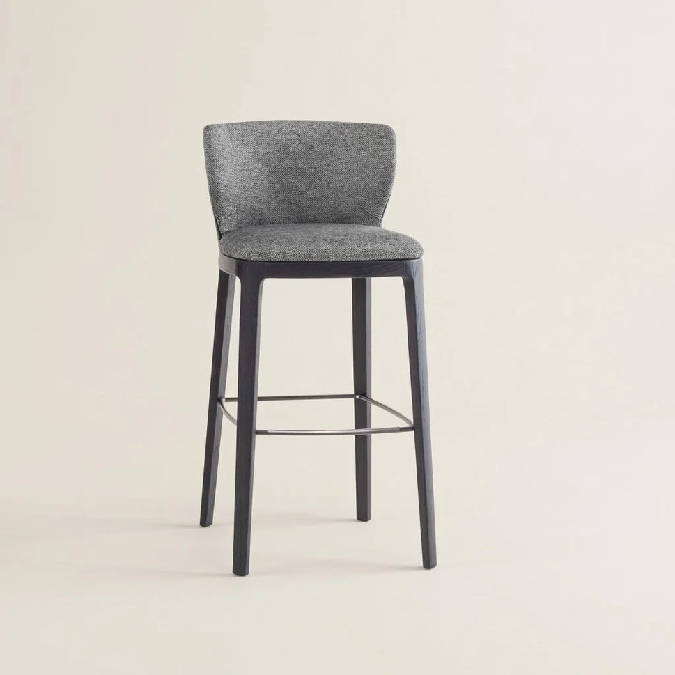 Vero Grey Fabric Bar Stool
