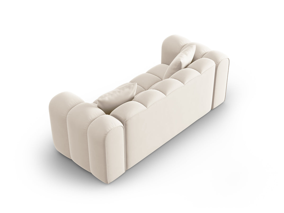 Adara Beige 2 Seater Fabric Sofa