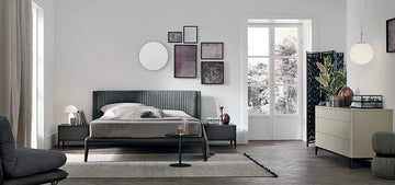 Zayma Grey Upholstered Bed (3 Sizes)