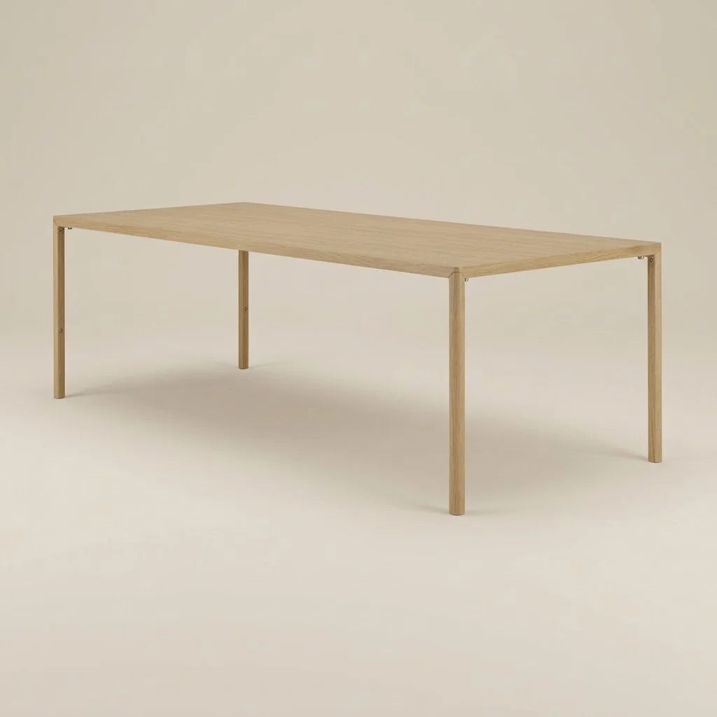 Zephyr Natural Solid Wood Rectangular Dining Table (5 Sizes)
