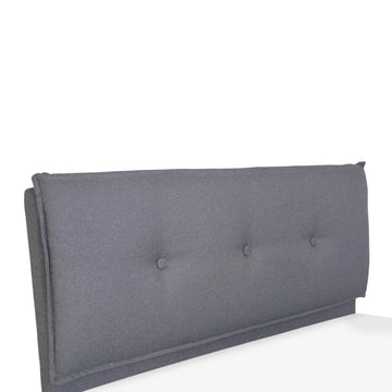 Zinta Light Grey Upholstered Bed (3 Sizes)