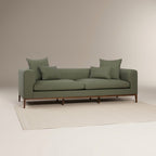 Aero Green 3 Seater Fabric Sofa