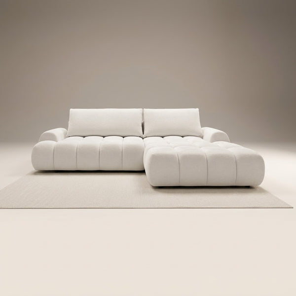 Amira 5 Seater Chenille L-Shape Corner Sofa Bed