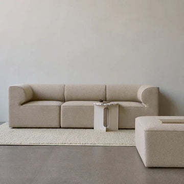 Arcadia Beige 3 Seater Fabric Sofa