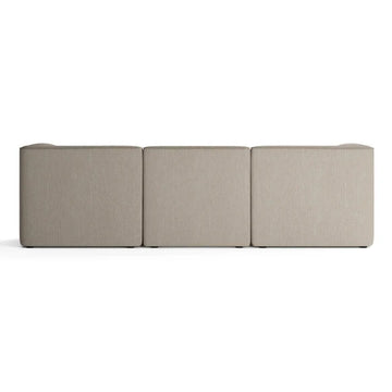 Arcadia Beige 3 Seater Fabric Sofa