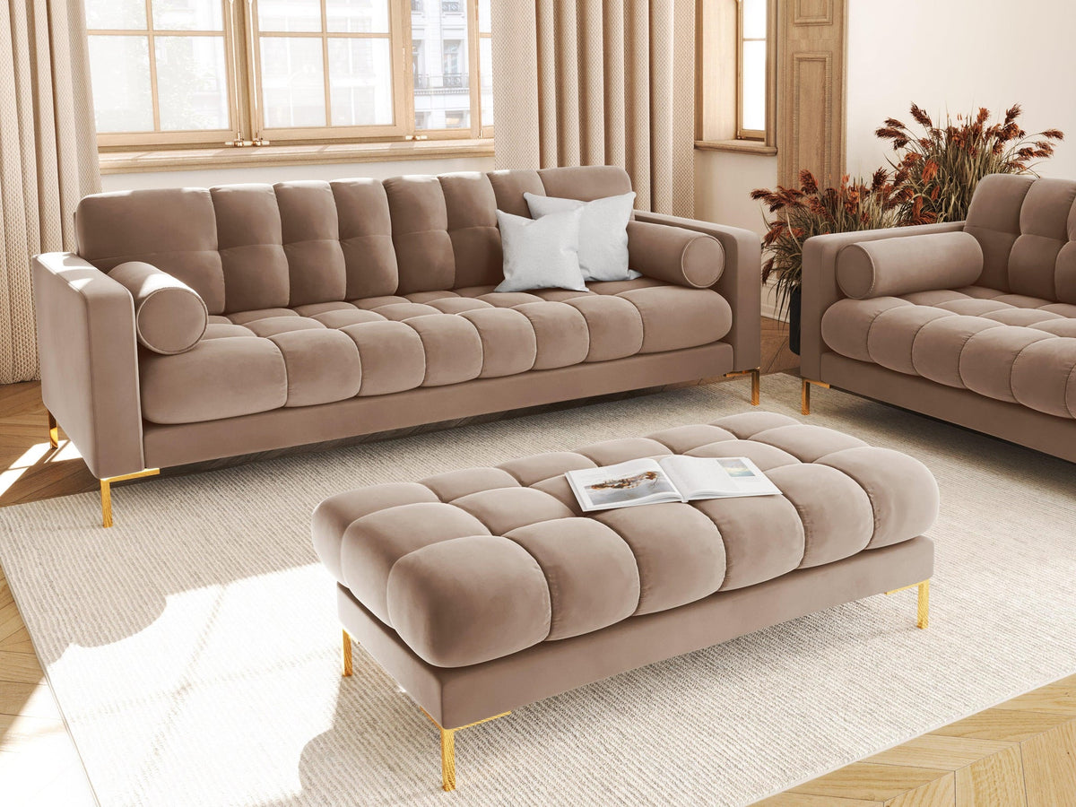 Bali Beige 2 Seater Fabric Sofa
