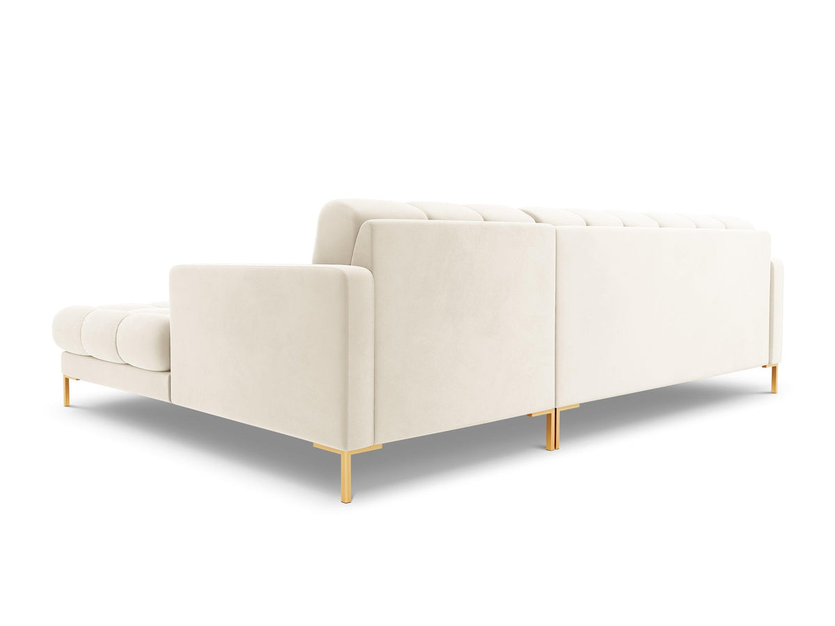 Bali Light Beige 4 Seater Fabric L-Shape Corner Sofa