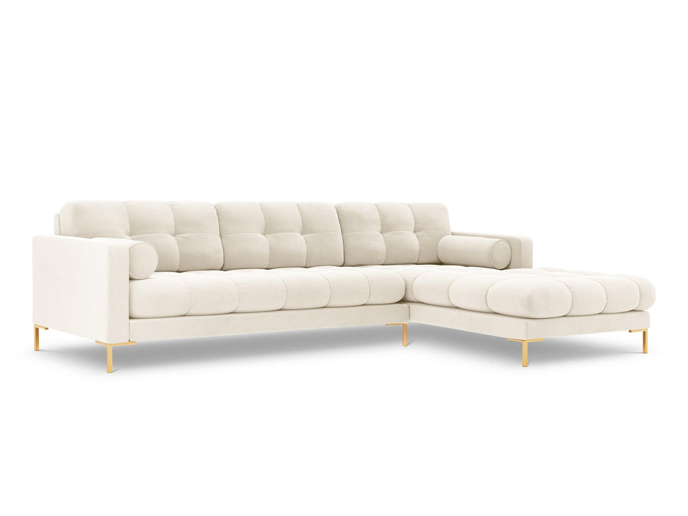 Bali Light Beige 4 Seater Fabric L-Shape Corner Sofa