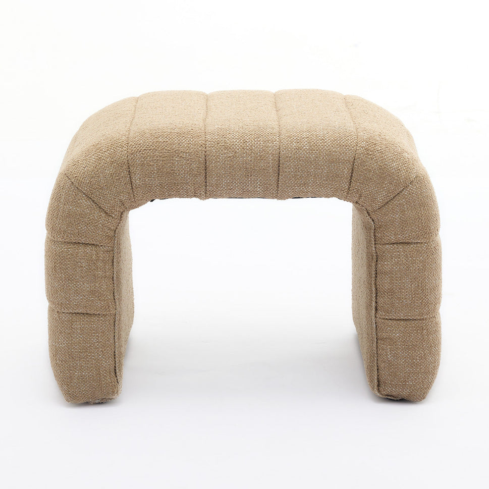 Blake Camel Textured Weave Stool