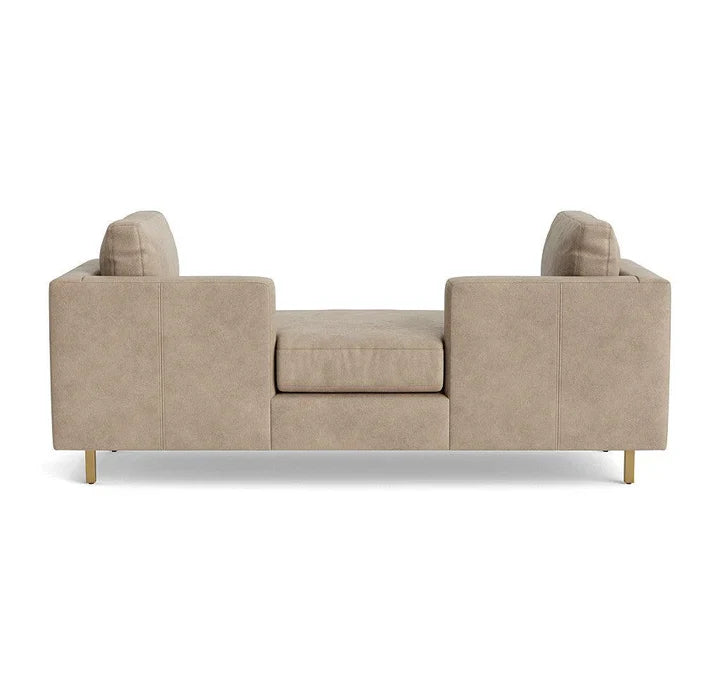 Calm Haven Light Brown Daybed Sofa – back view