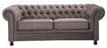 Cambridge Grey 3 Seater Velvet Chesterfield Sofa