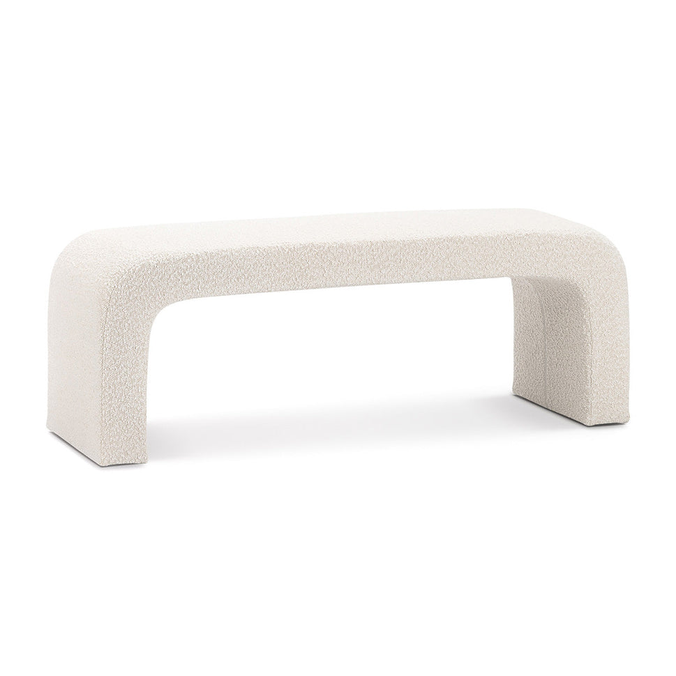 Camille Cream Boucle Arch Bench
