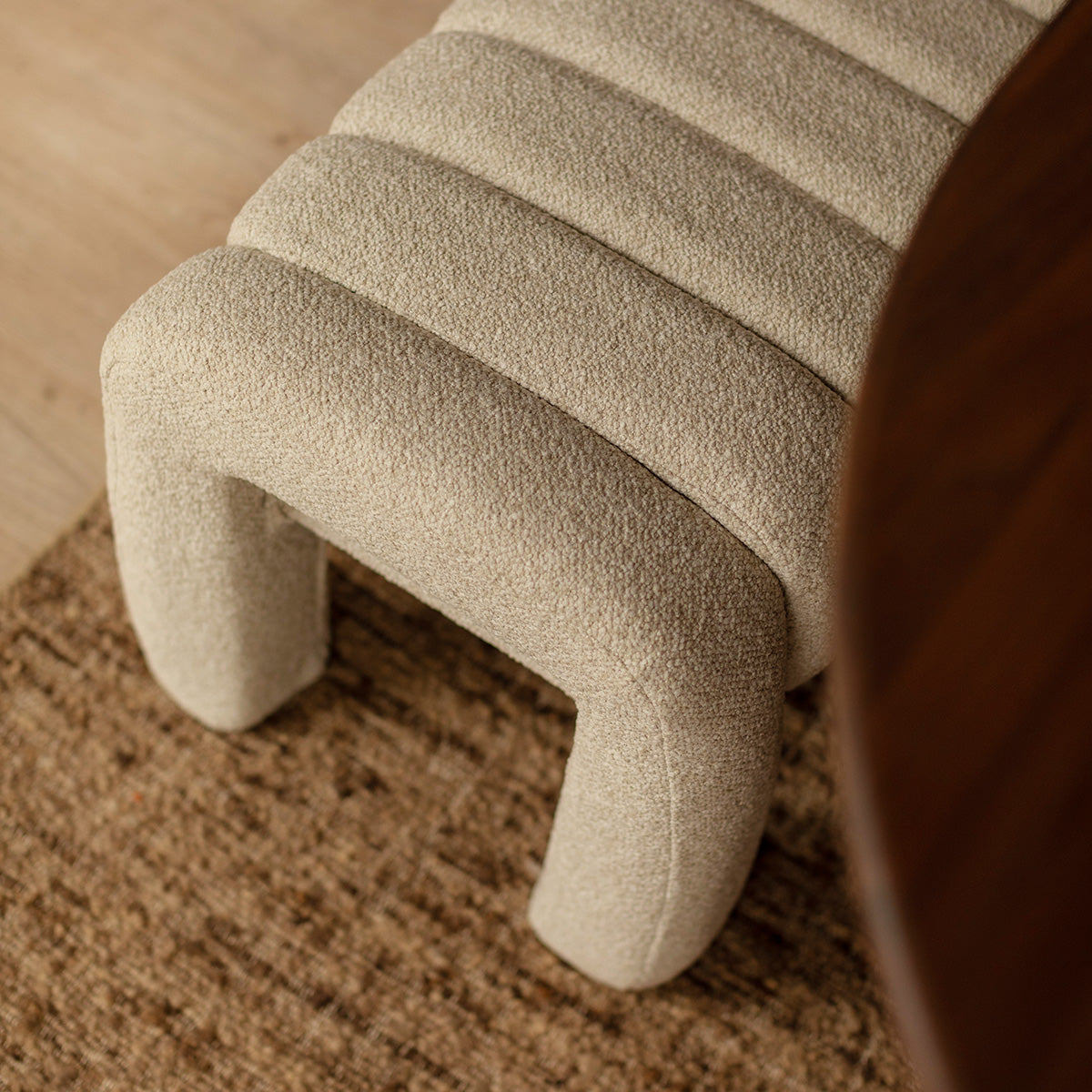 Camille Sand Boucle Bench
