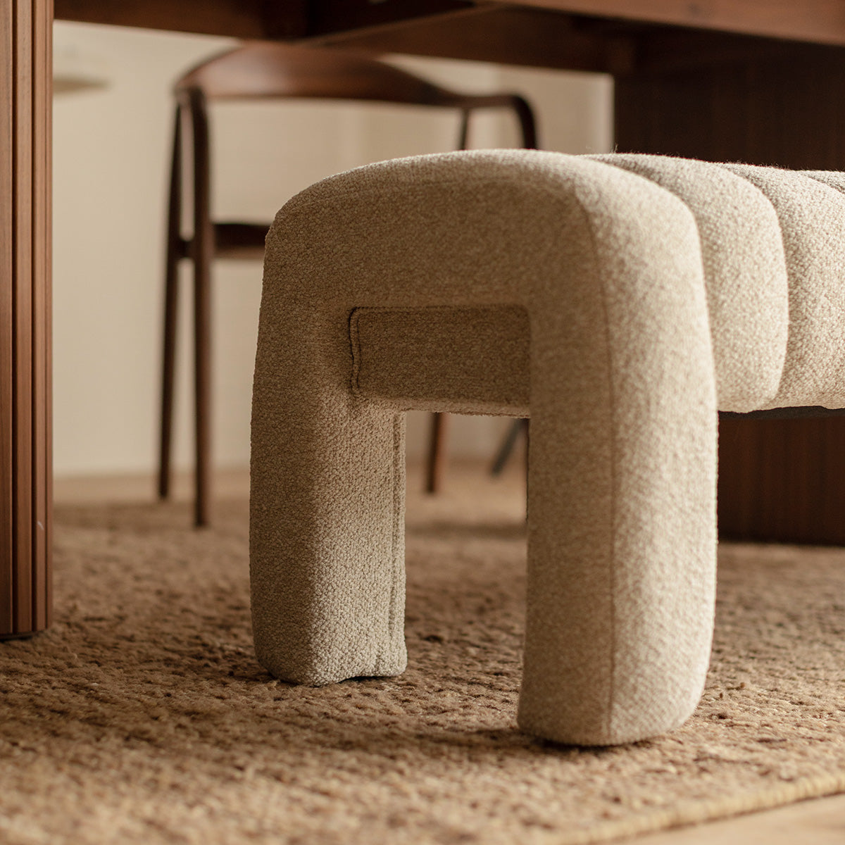 Camille Sand Boucle Bench