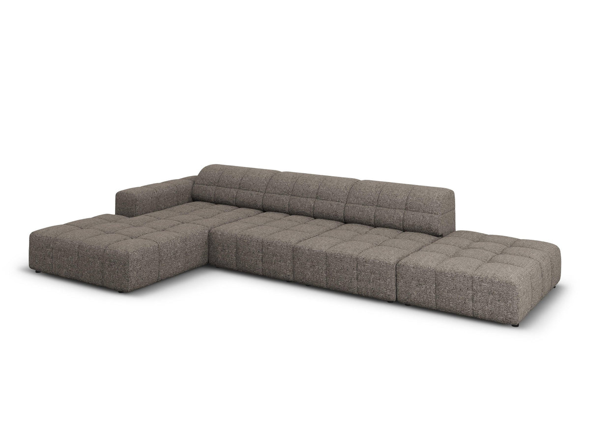 Chicago Grey 5 Seater Corner Sofa, living room setting alternate