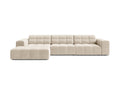 Chicago Light Beige 4 Seater Fabric L-Shape Corner Sofa