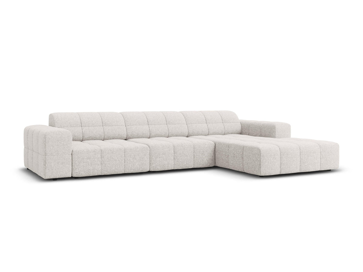 Chicago Light Grey 4 Seater Corner Sofa, living room setting alternate