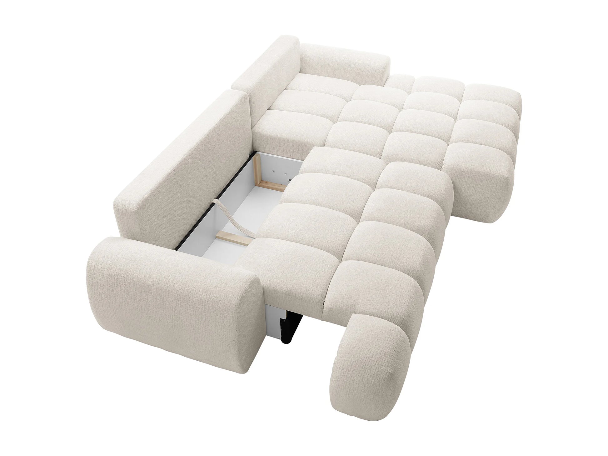 Amira L-Shape Corner Sofa Bed – 5 Seater