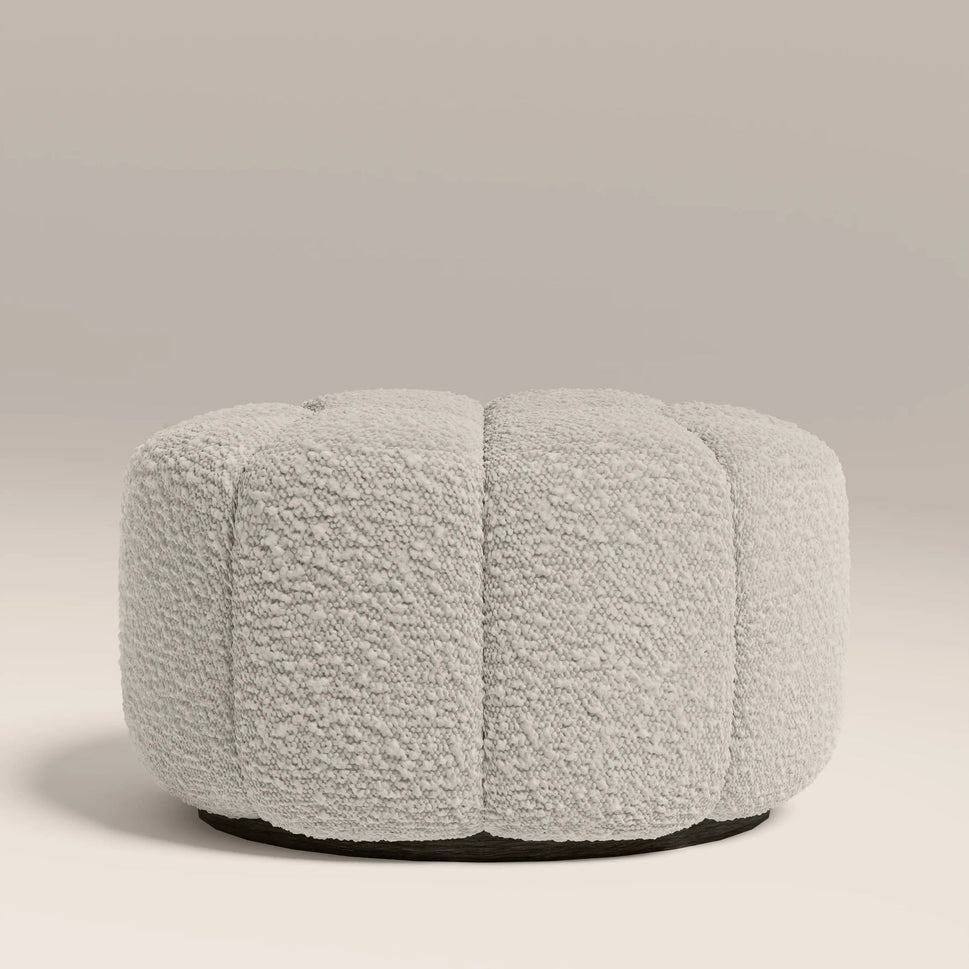 Aria Cream Boucle Ottoman