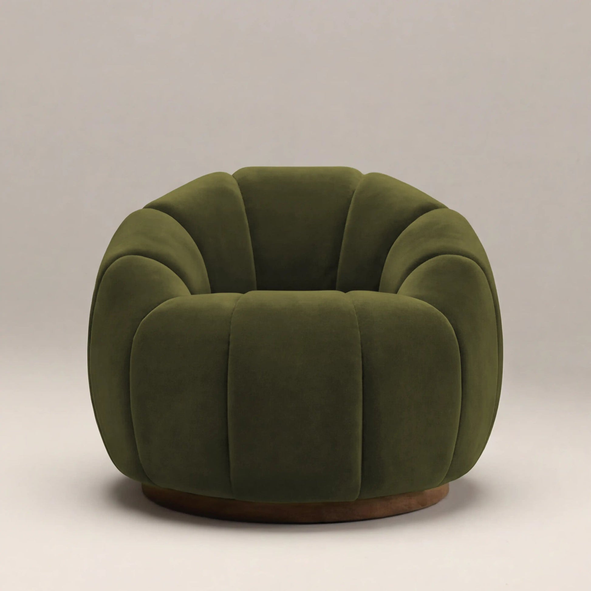 Aria Swivel Accent Chair – Green
