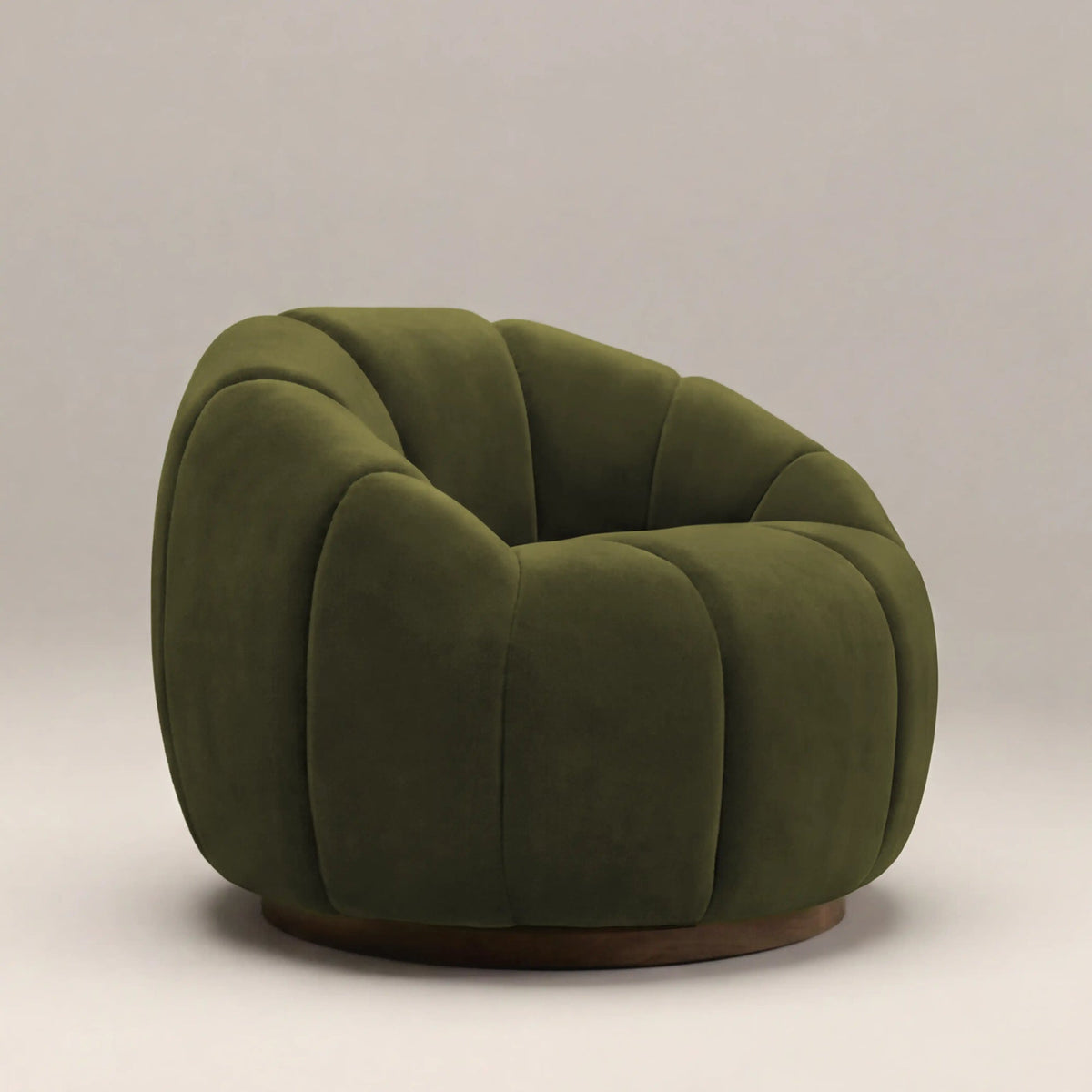 Aria Swivel Accent Chair – Green