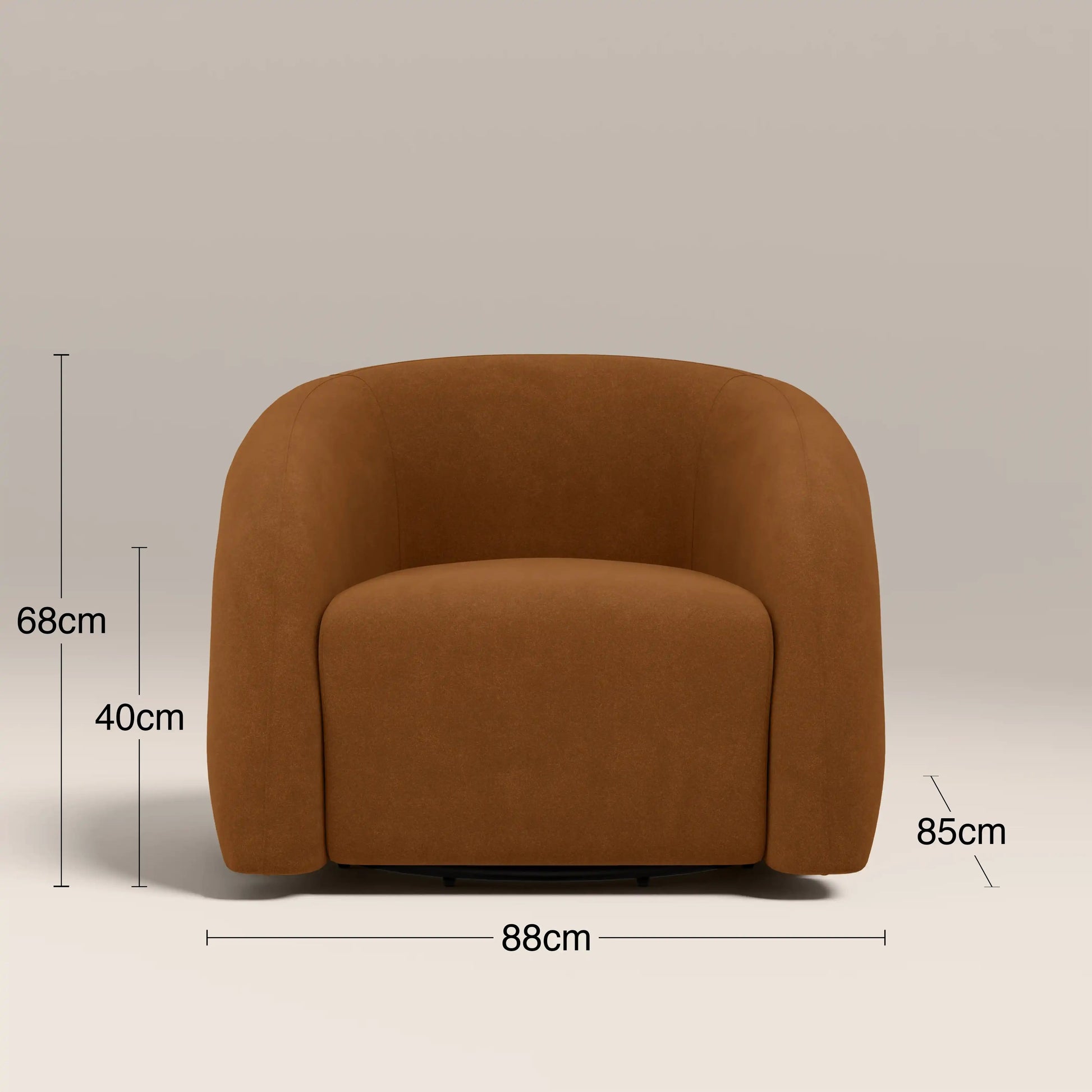 Elina Accent Chair – Brown