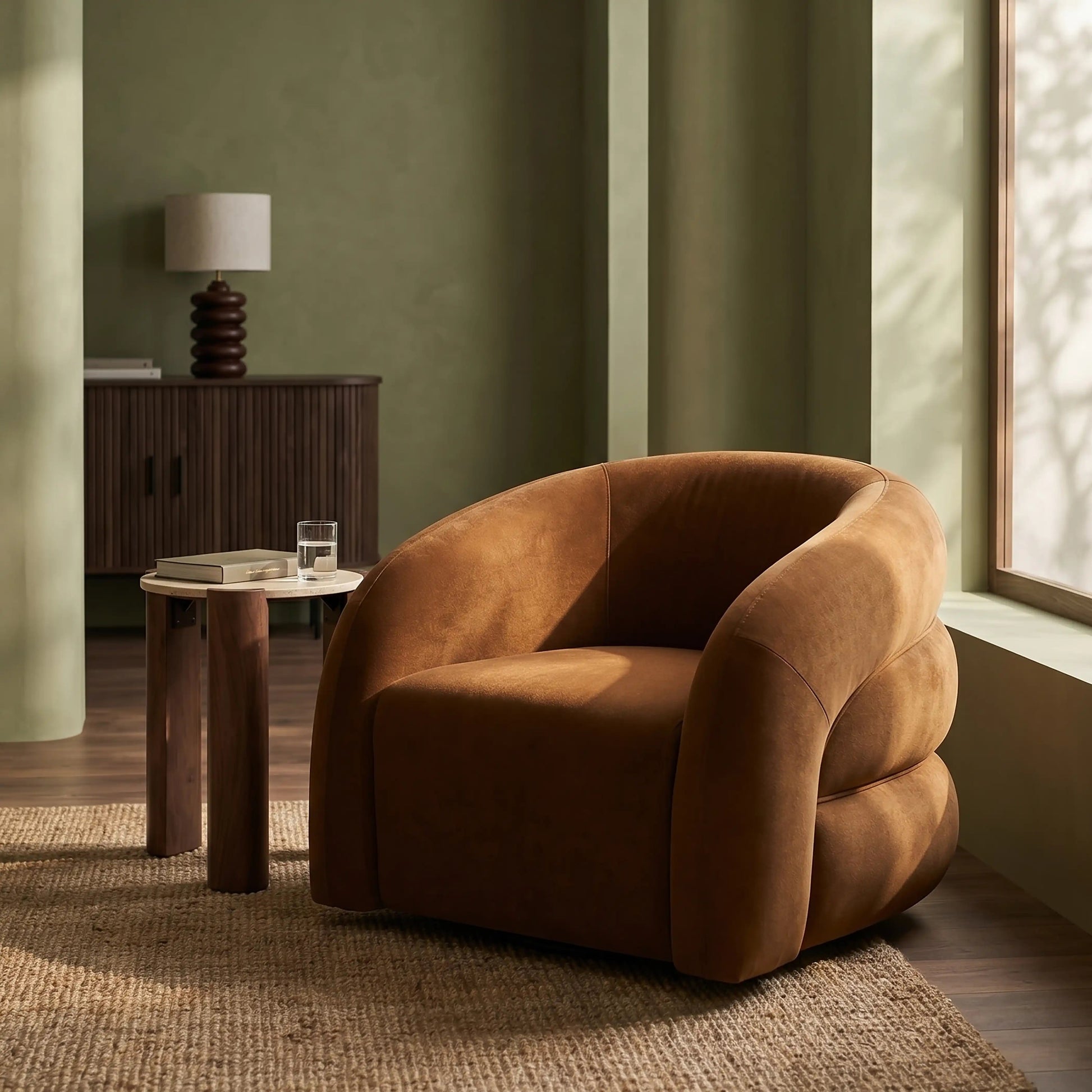 Elina Accent Chair – Brown